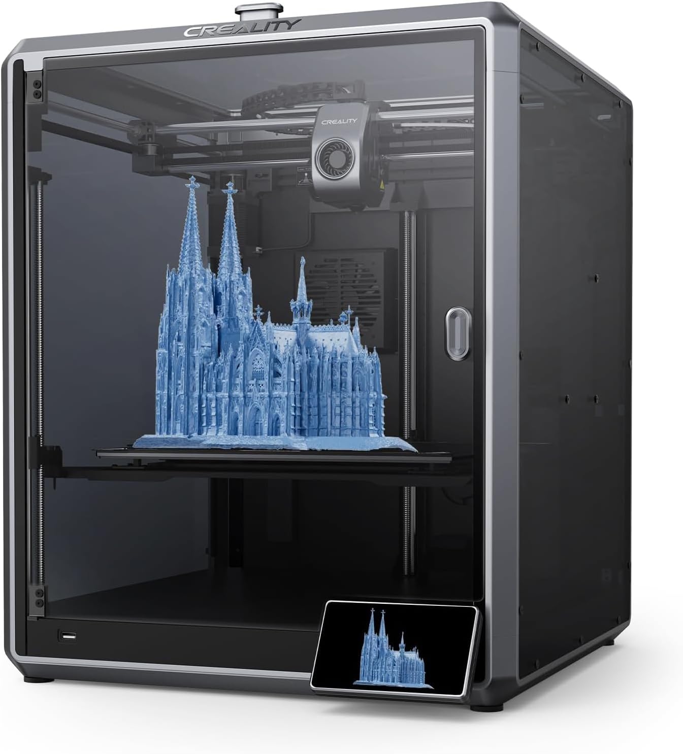 Creality K1 Max 3D Printers, FDM 3D Printers with AI Camera, AI Lidar, 600mm/s Printing Speed, Dual Auto Leveling, Dual Cooling Fans, 300x300x300mm Build Volume
