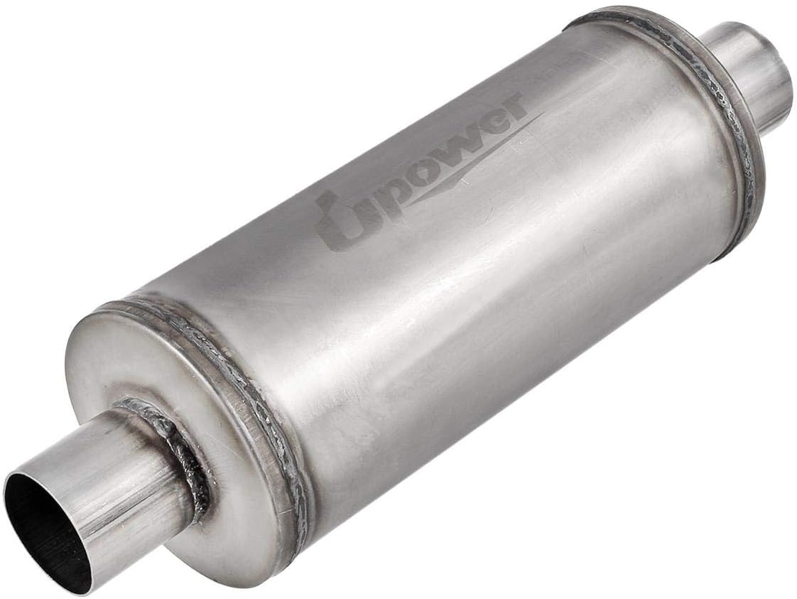 Upower 2.5" Inlet Universal Resonator Muffler