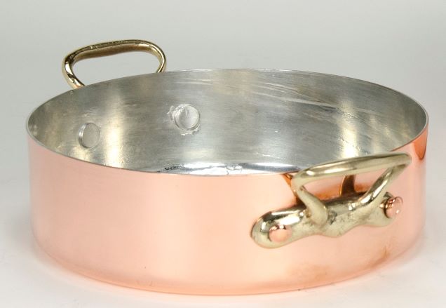 3 QT Copper Braiser Pan