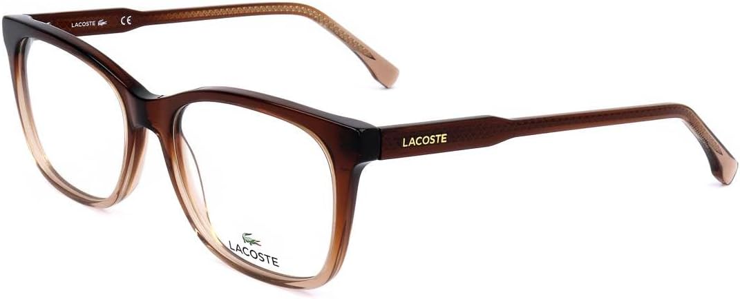 Lacoste L2870 210 Brown Gradient Modified Rectangle Eyeglasses for womens