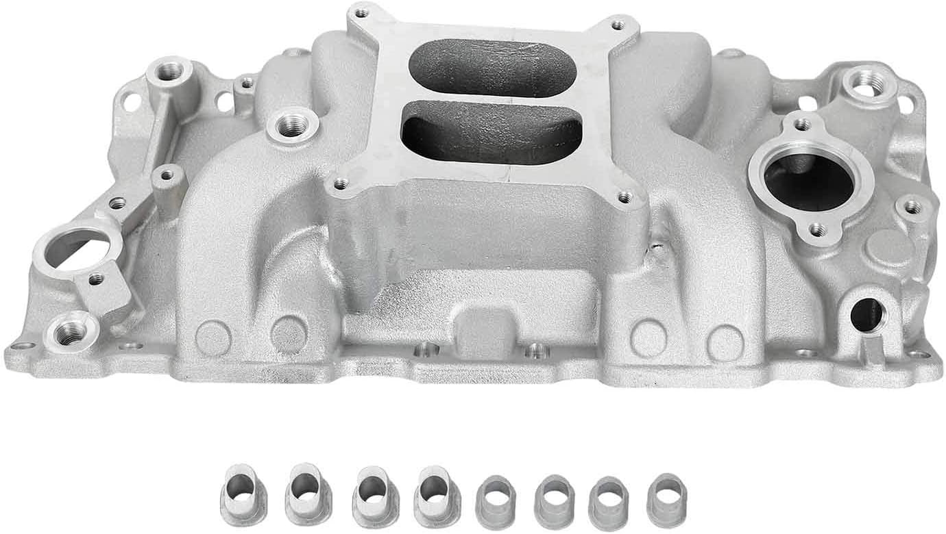 TYFYB Aluminum Satin Intake Manifold For Small Block Chevy SBC 305 327 350 400