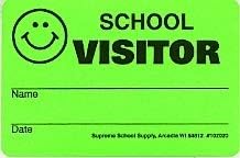 AMERIDOX School Visitor Badge Security Stickers 102020 (1000/Roll)