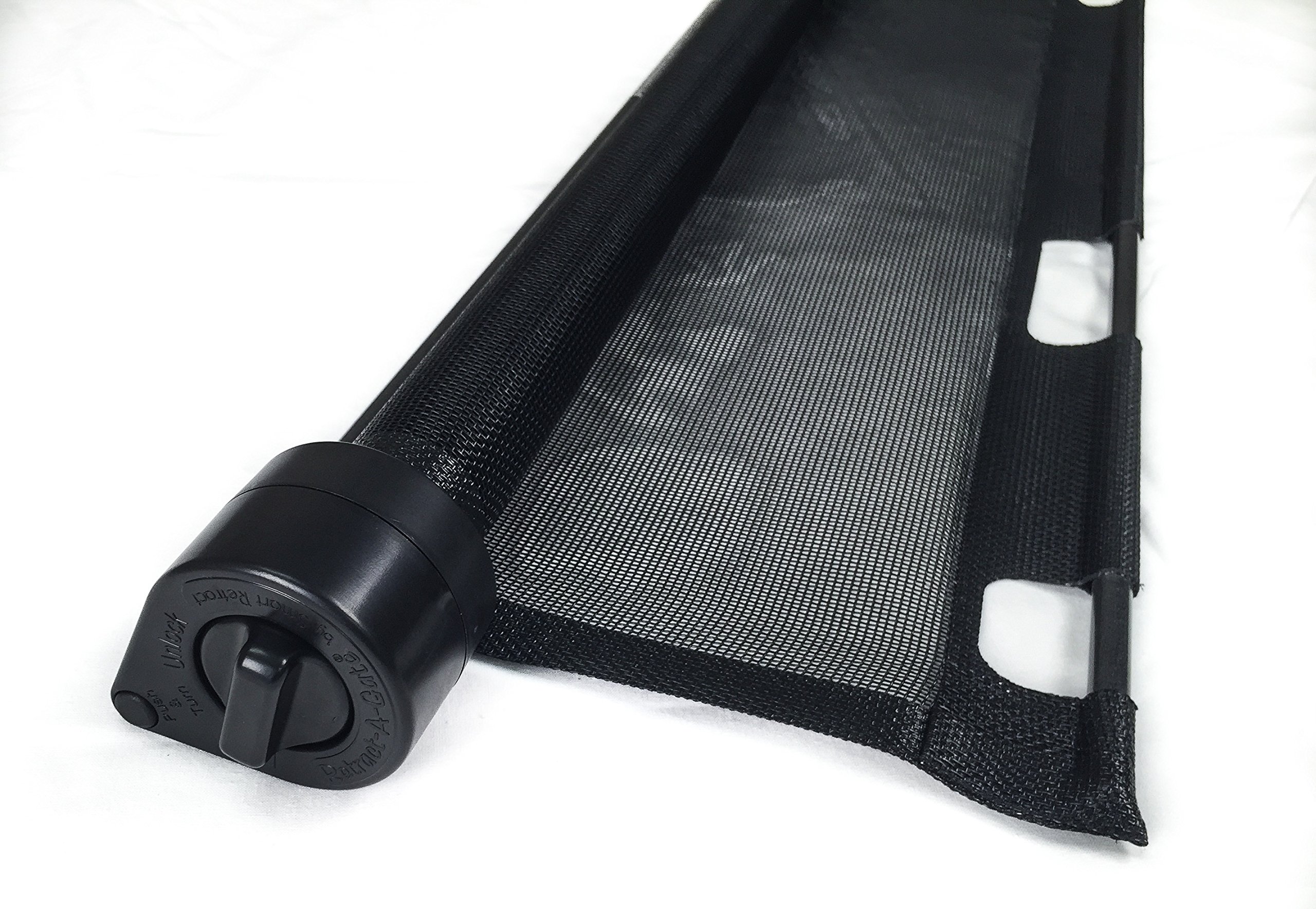 Retract-A-Gate 72" Black Retractable Baby & Pet Safety Gate