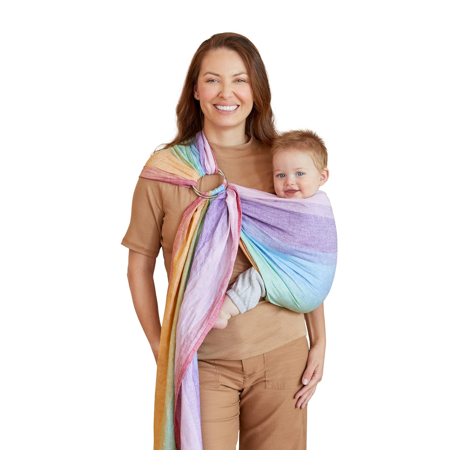 LÍLLÉbaby Ring Sling Baby Wrap Carrier for Infants & Toddlers (8-30lbs), Made for Versatile Babywearing, Support Wrap for Mother's, Adjustable & Sturdy, Lightweight & Comfortable