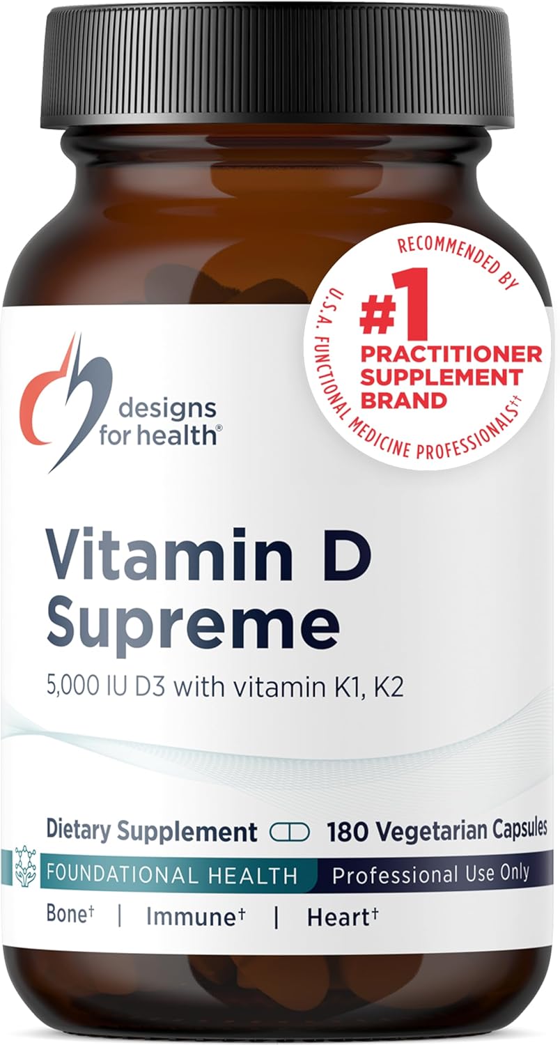 Vitamin D Supreme — D3 5000 IU with K1 + K2 (MK-4)