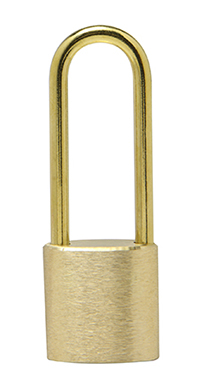 Wilson Bohannan Series 0 Model 061 Long Shackle Brass Padlock