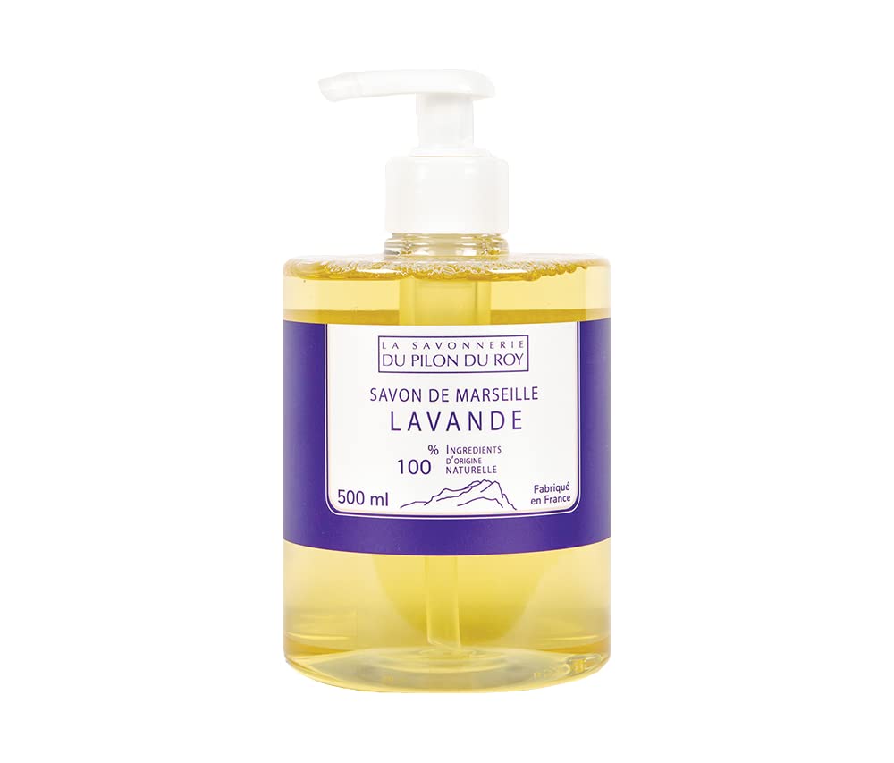 French Provence Liquid Marseille Soap With Lavender & Olive Oil 500 ML | 100% Natural Ingredients Nourishes Hand Soap