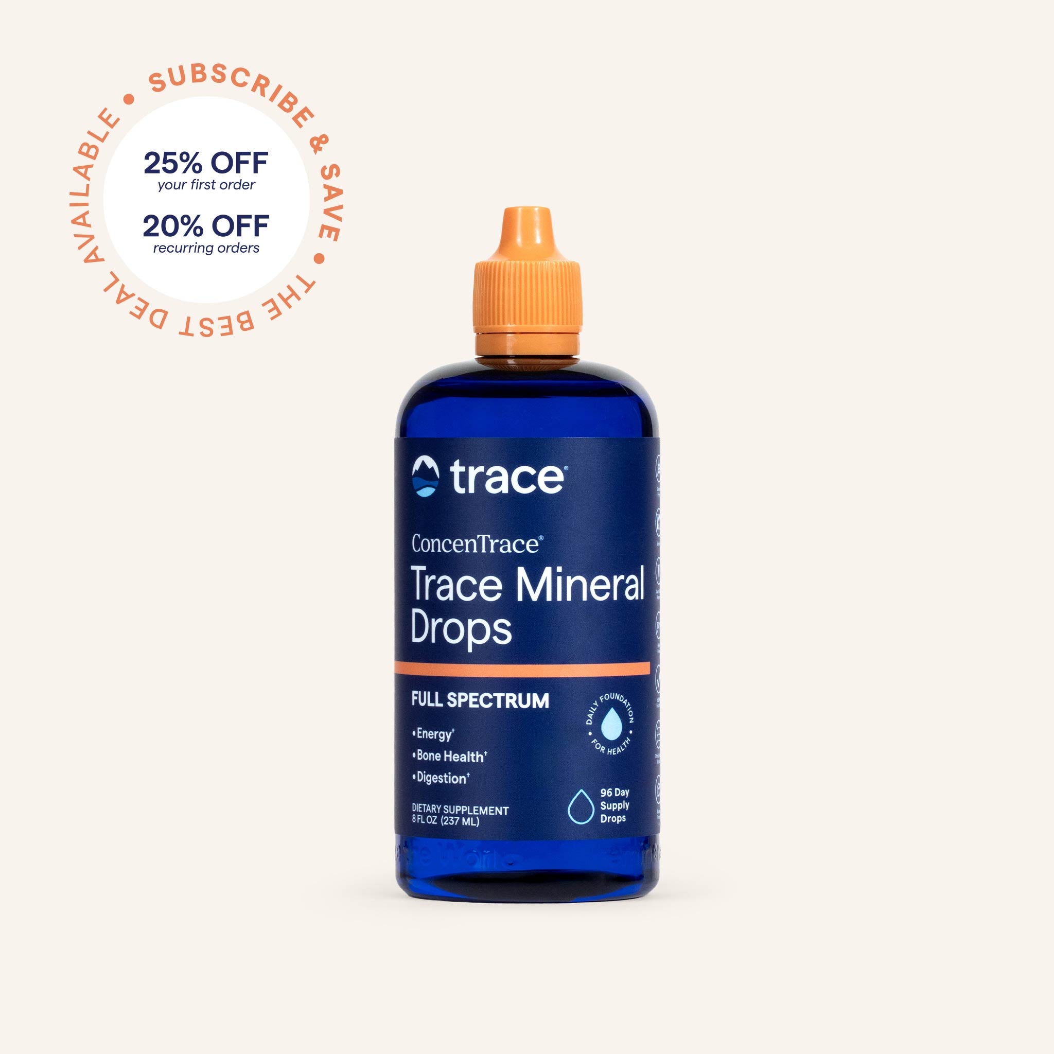 ConcenTrace Trace Mineral Drops (8 fl oz)
