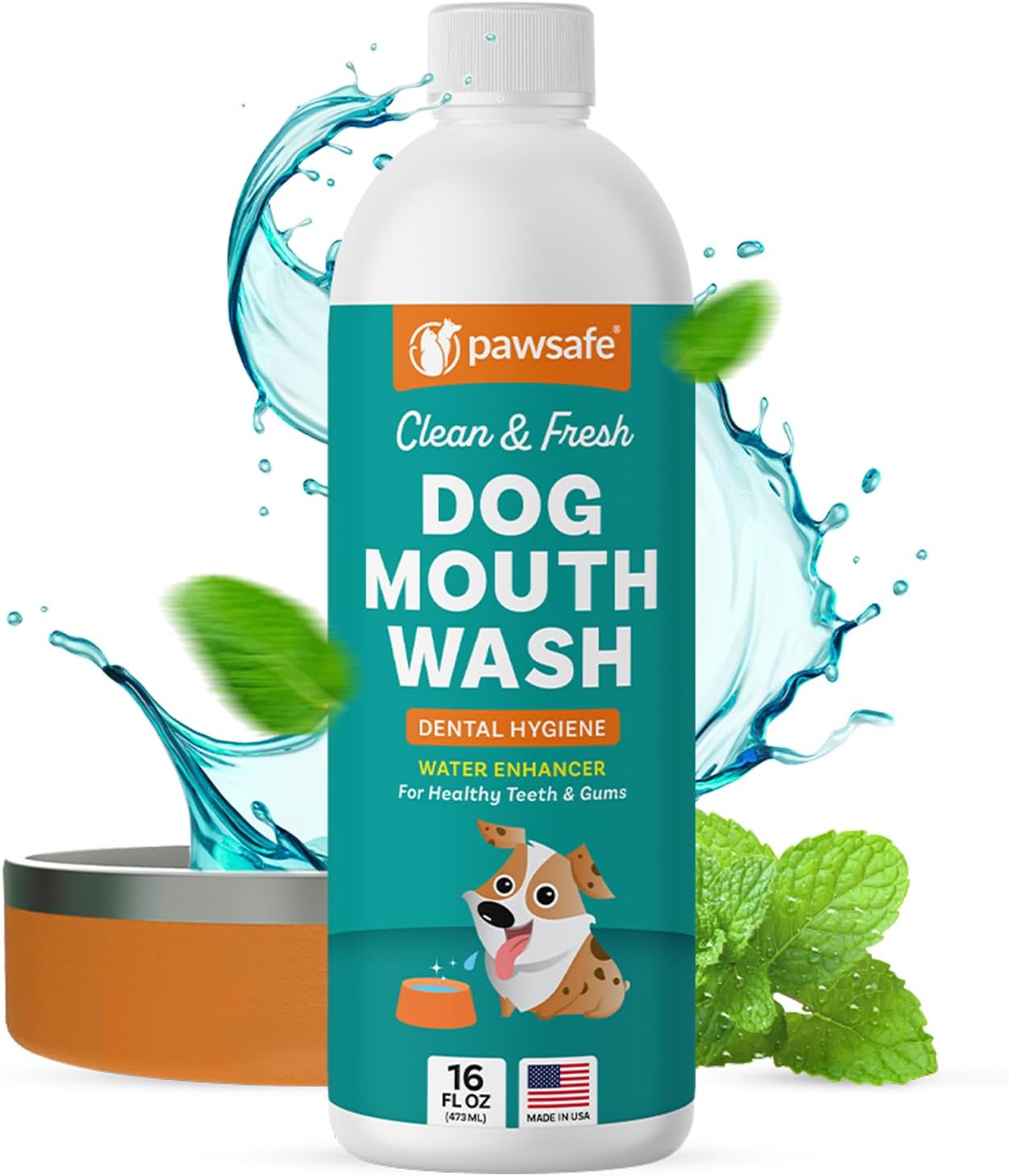 Unbranded Dog Mouthwash, Dental Water Additive for Fresh Breath, Plaque & Tartar Control, Natural Cleaning Freshener Formula for Healthy Teeth & Gums