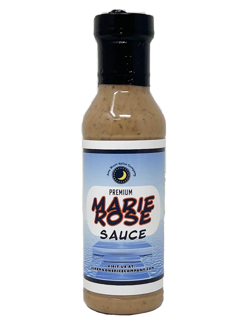 Premium | Marie Rose Sauce | 12 Fluid Ounce Bottle with Flavor Lock Cap | Low Cholesterol | Crafted in Small Batches | Savory Marie Rose Sauce – A Must-Have Condiment for Any Seafood Lover!