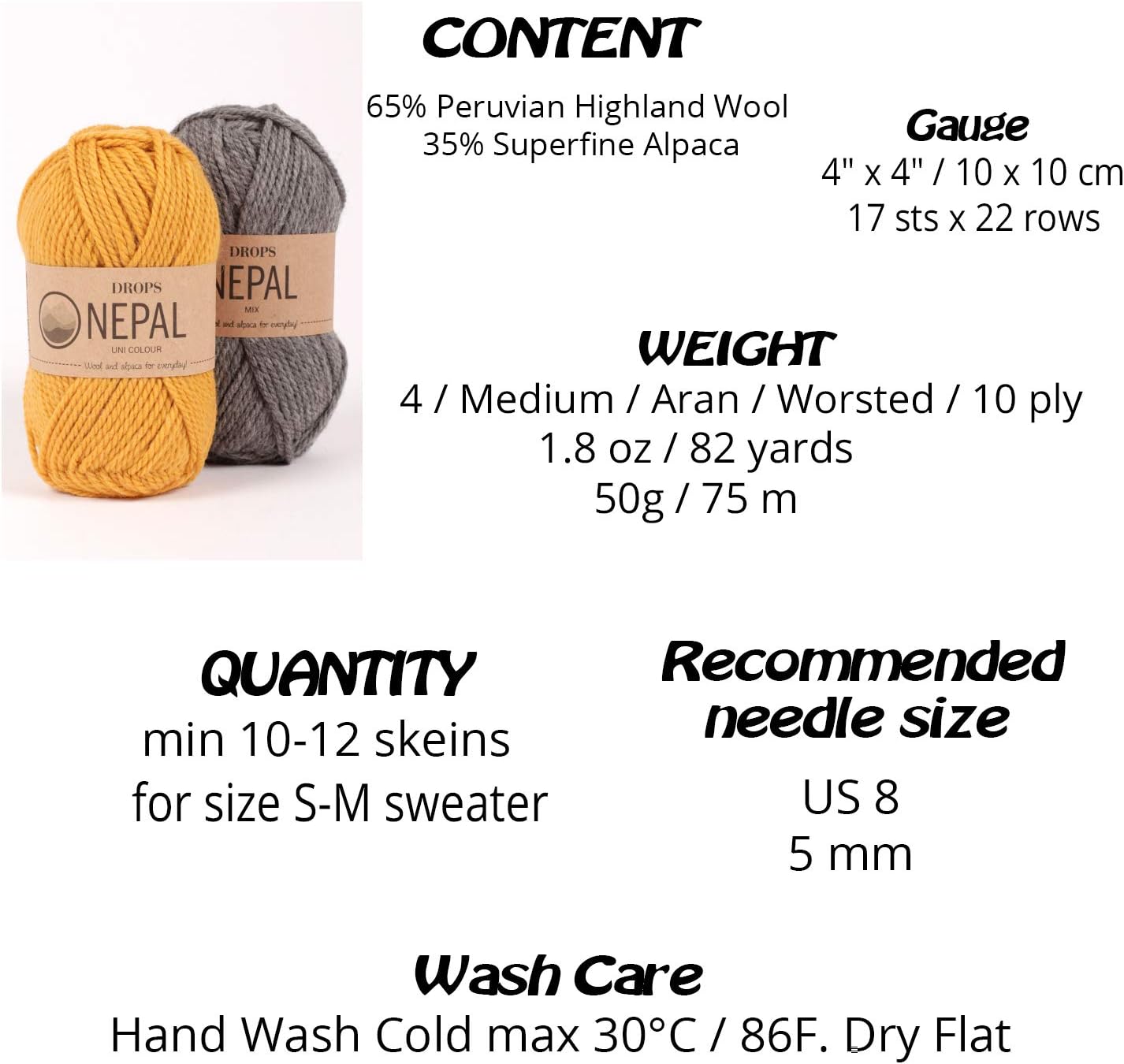 DROPS Nepal Wool Blend Yarn by Drops
