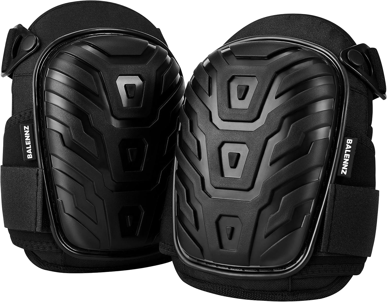 BALENNZ Professional Knee Pads for Work - Heavy Duty Foam Padding Gel Construction Knee Pads with Strong Double Straps