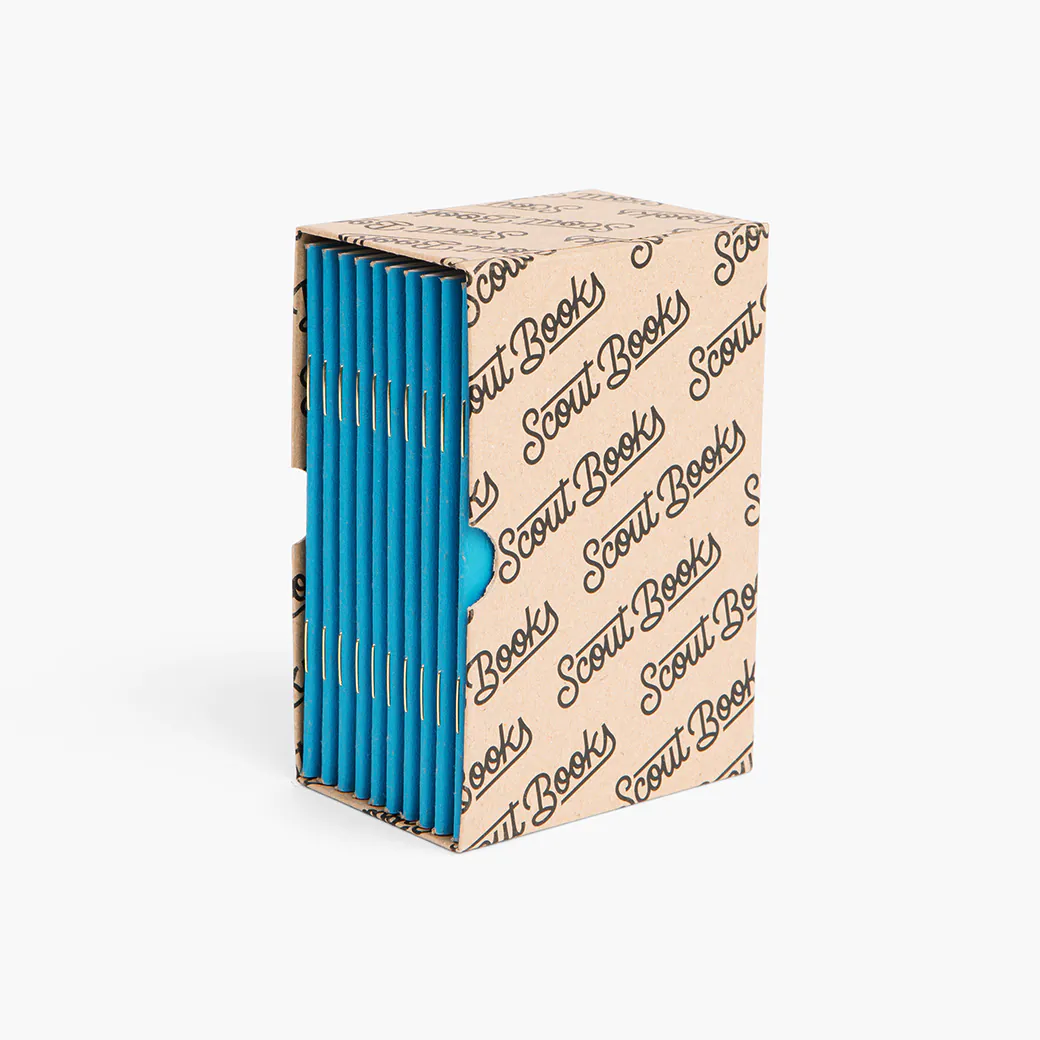 Scout Books 10 Pack Blue Edition Pocket Notebooks