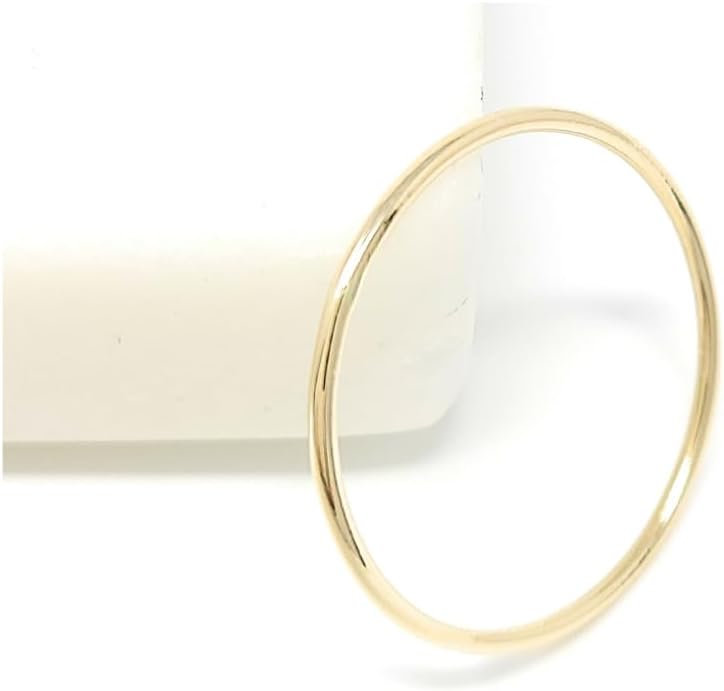 Unknown Solid 14k Gold Thin Stacking Ring (rose-gold, 8.25)