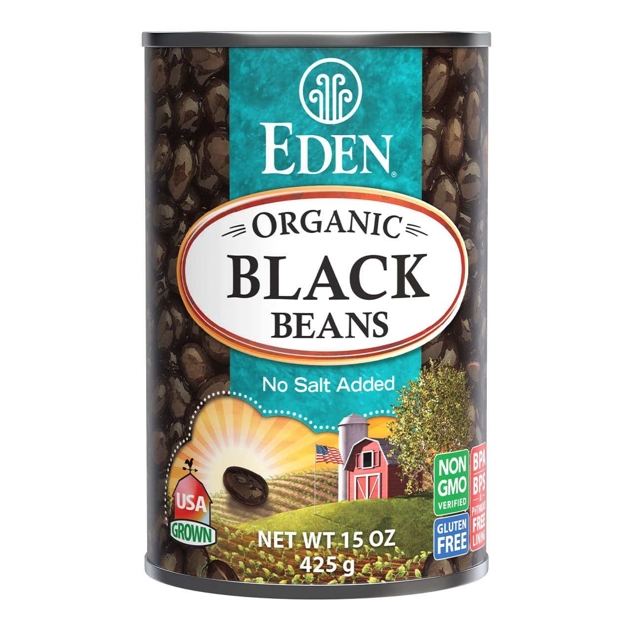 Eden Organic Black Beans, 15 oz