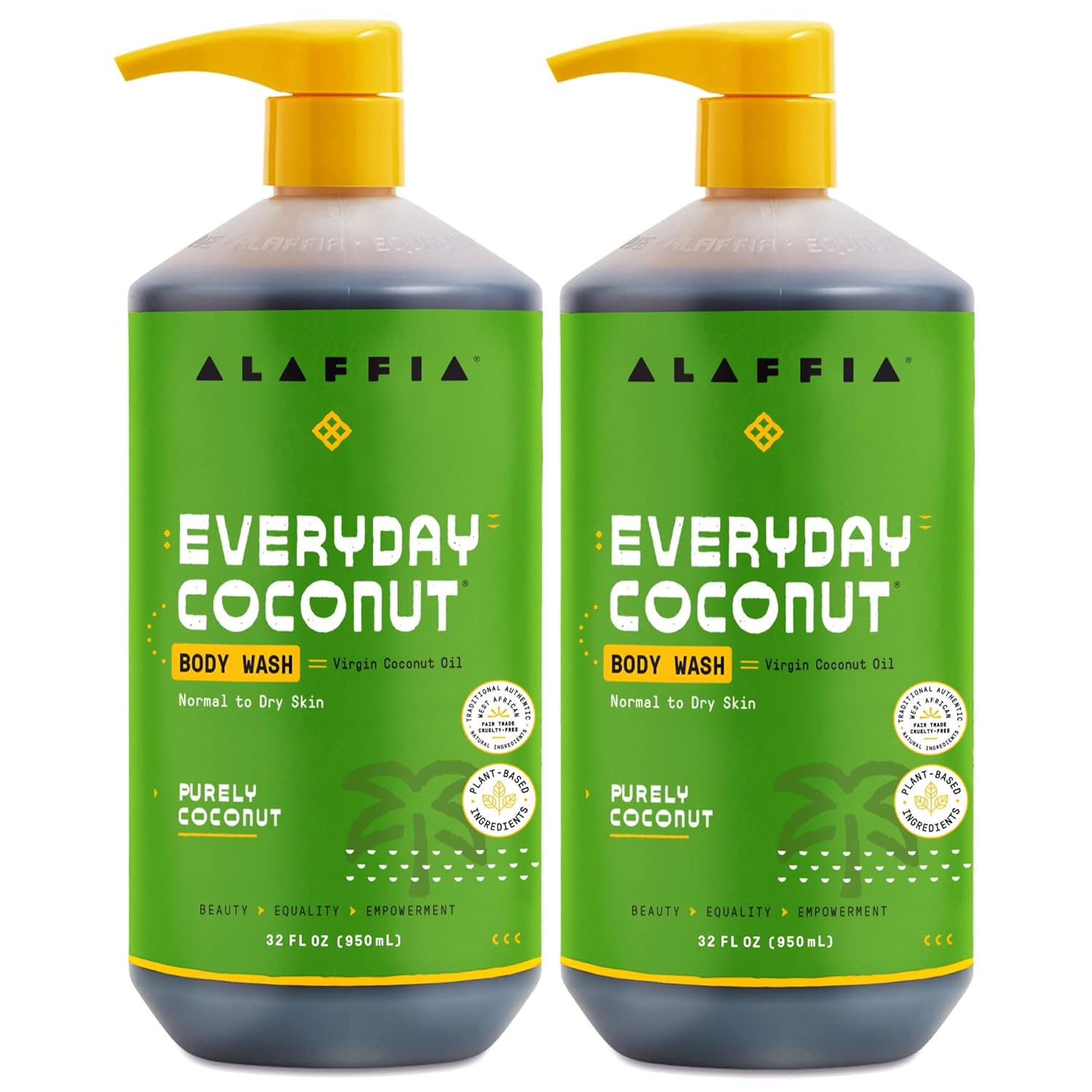 EveryDay Coconut Body Wash, Purely Coconut (2-Pack, 32 oz ea)