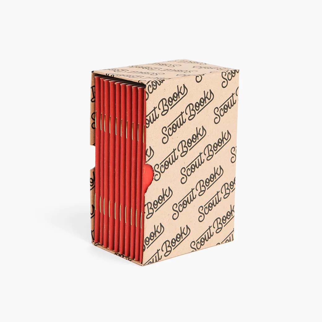 Scout Books 10 Pack Red Edition Pocket Notebooks