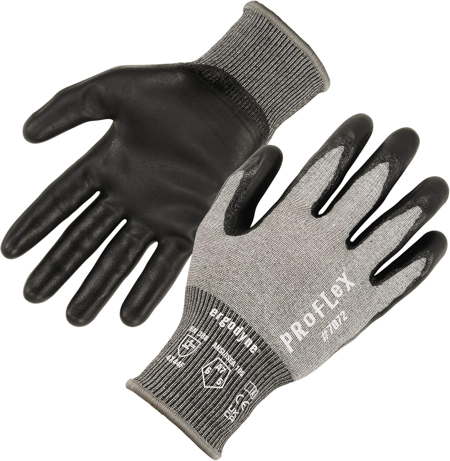 Ergodyne ProFlex 7072 Cut Resistant Work Gloves, ANSI A7, ASX Nitrile Coated Palms