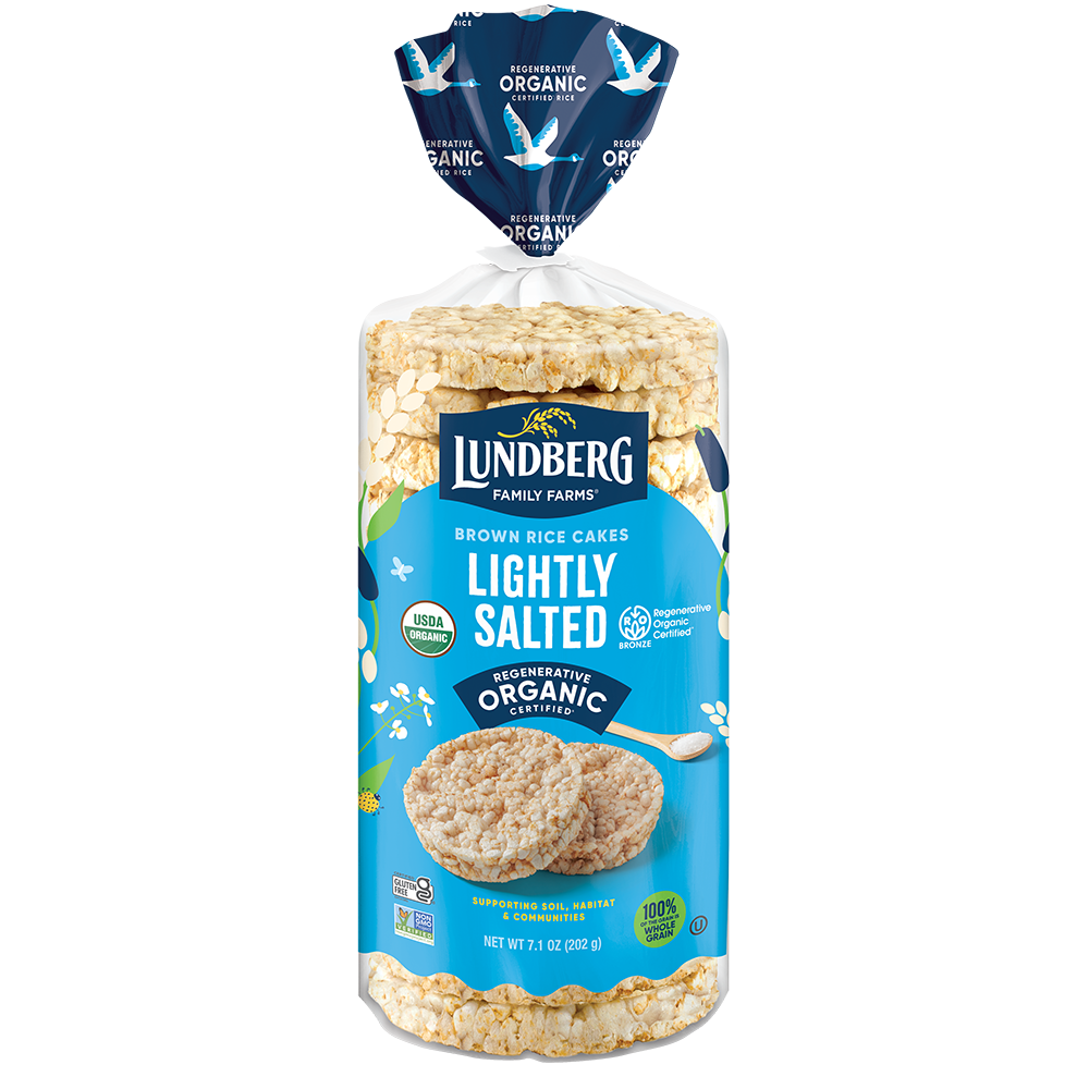 Organic Brown Rice Cakes, Lightly Salted – 6-Pack
