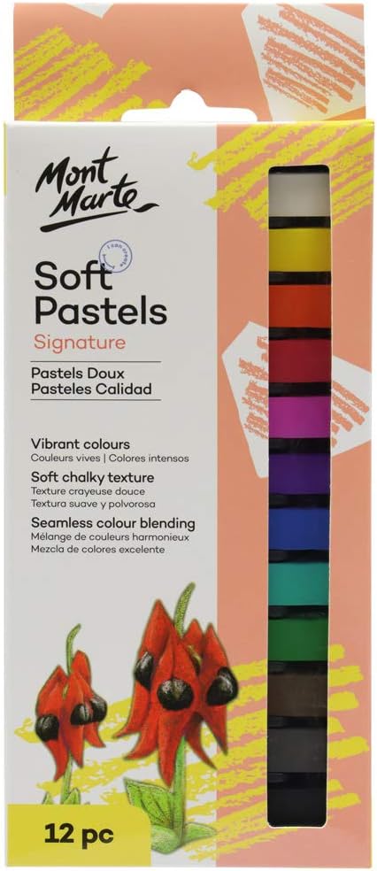 Mont Marte Soft Pastels 12 Colours