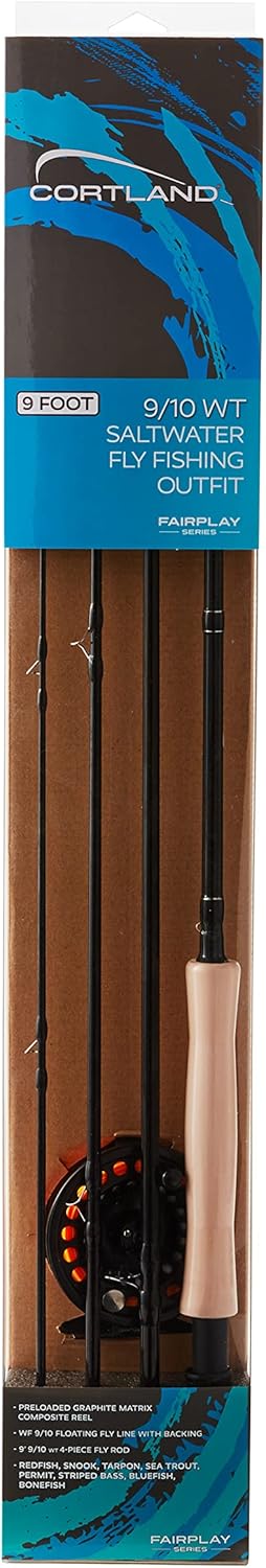 Cortland Line Fairplay 9FT Saltwater Fly Rod Combo 9/10WT