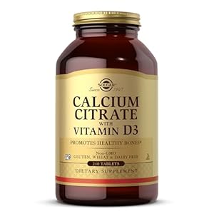 Solgar Calcium Citrate with Vitamin D3, 240 Tablets