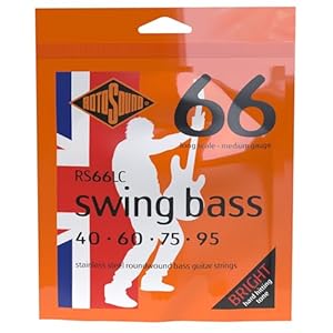 Rotosound RS66LC Swing Bass 66 Stainless Steel Bass Guitar Strings (40-95)