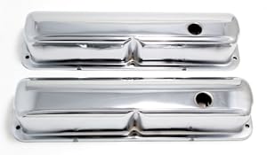Trans-Dapt 9296 Chrome Valve Covers for SBC