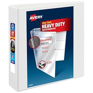 Avery Heavy-Duty View 3 Ring Binder, 2 Inch One Touch EZD Rings, White (79192)