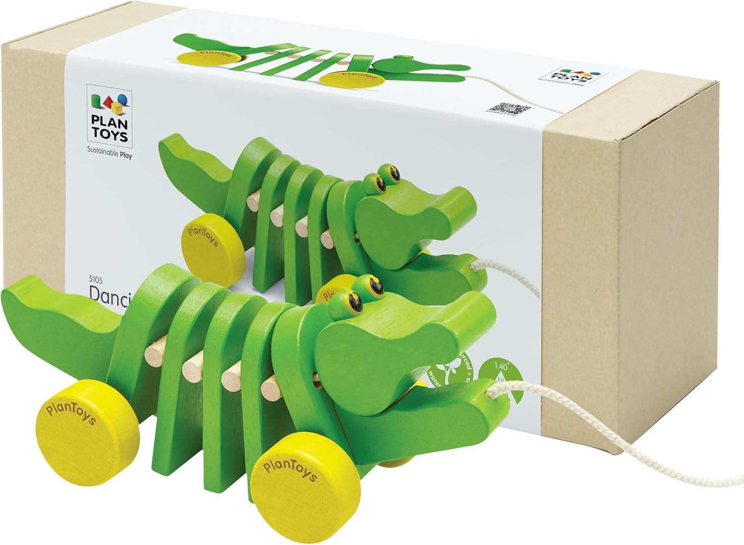 PlanToys Dancing Alligator Pull Toy