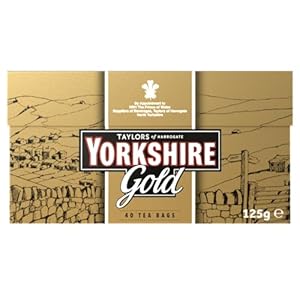 Yorkshire Tea Gold Pillow Tea Bags, 40 Count