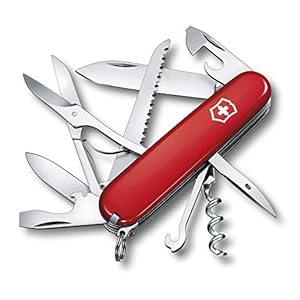 Victorinox Swiss Army Huntsman Pocket Knife, Red