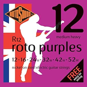 Rotosound R12 Nickel Medium Heavy Electric Guitar Strings (12-52)