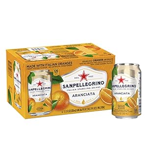 Sanpellegrino Orange Italian Sparkling Drinks, 11.15 Fl Oz Cans, 6 Pack