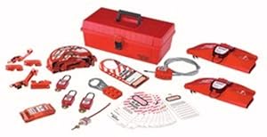 Master Lock 1457VE410KA Personal Lockout Toolbox Kit, 3 Zenex Padlocks