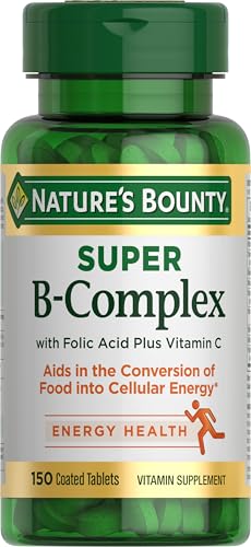 Nature's Bounty Super B Complex with Vitamin C & Folic Acid, 150 Tablets