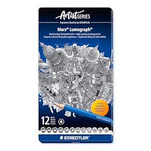 STAEDTLER Mars Lumograph Art Drawing Pencils, 12-Pack