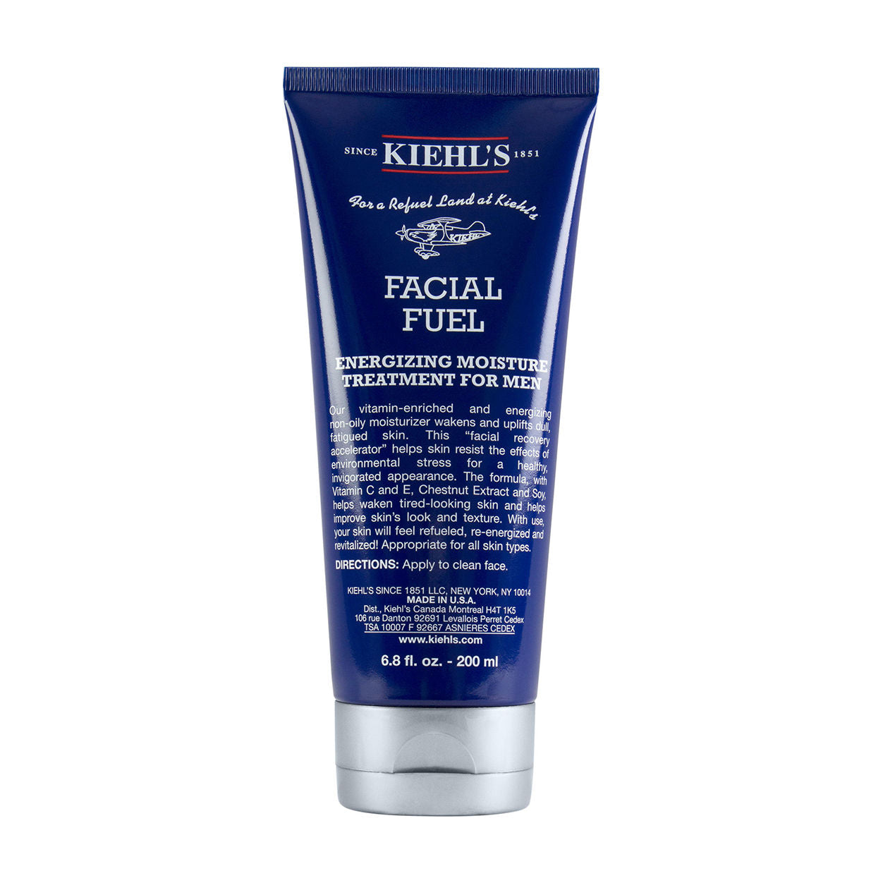 Kiehl's Facial Fuel Moisturizer, Men's Face Cream with Vitamin C and Caffeine, 2.5 fl oz