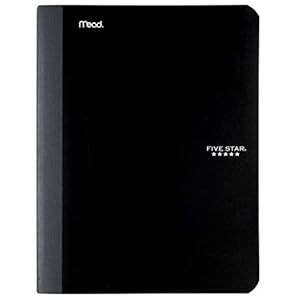 Five Star Composition Book, Notebook, College Ruled, 100 Sheets