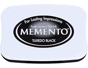 Tsukineko Memento Dye Ink Pad, Tuxedo Black