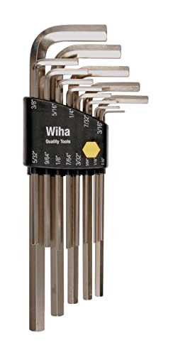 Wiha 35295 Long Arm Hex L-Key Set, 13-Piece SAE