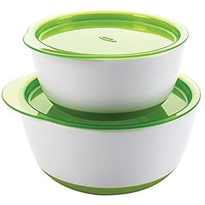 OXO Tot Small & Large Bowl Set with Snap-On Lids