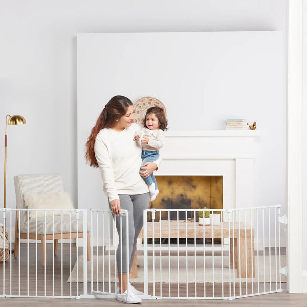 Regalo Safety Super Wide 2-in-1 Baby Gate & Play Yard (Metal)