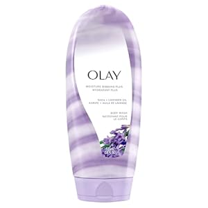 Olay Body Wash, Moisture Ribbons Plus, Shea Butter & Lavender Oil, 18 fl oz
