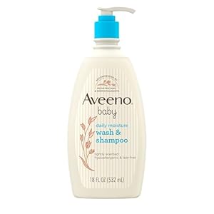 Aveeno Baby Daily Moisture Gentle Body Wash & Shampoo, 18 fl oz
