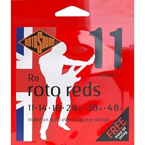 Rotosound Roto Reds R11 Electric Guitar Strings (11-48)