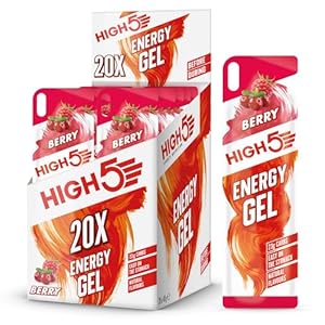 HIGH5 Energy Gel Quick Release From Natural Fruit Juice Berry (20 x 40g)