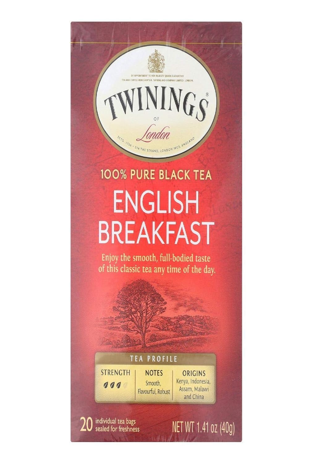 Twinings English Breakfast Tea, 20 Count