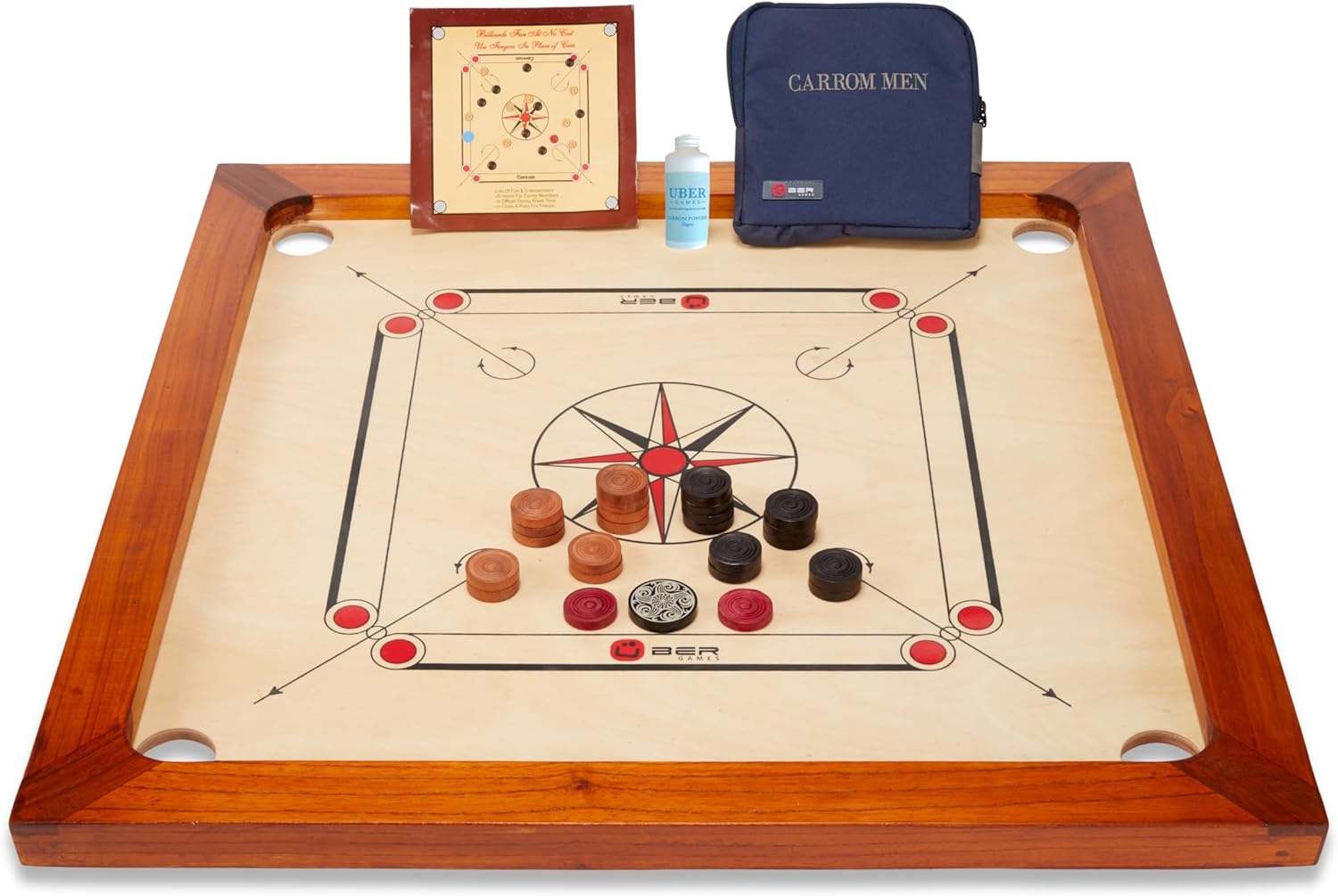 Uber Games Premium Carrom Board Set (Made in India)