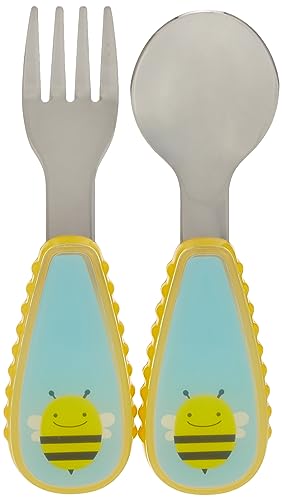 Skip Hop Zootensils Toddler Fork and Spoon Set, Bee